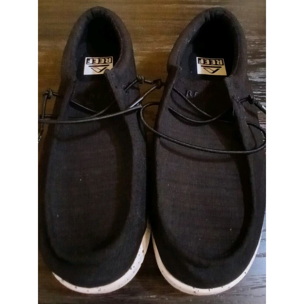 Reef Men's Cushion Coast TX Slip-On Sneakers Size 8 Black.